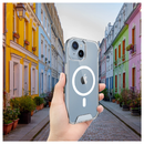 BayKron Smart Slim X Mag Case For iPhone 15 Plus 6.7" Air Cushion Shockproof Protection and MagSafe Compatible  - Clear