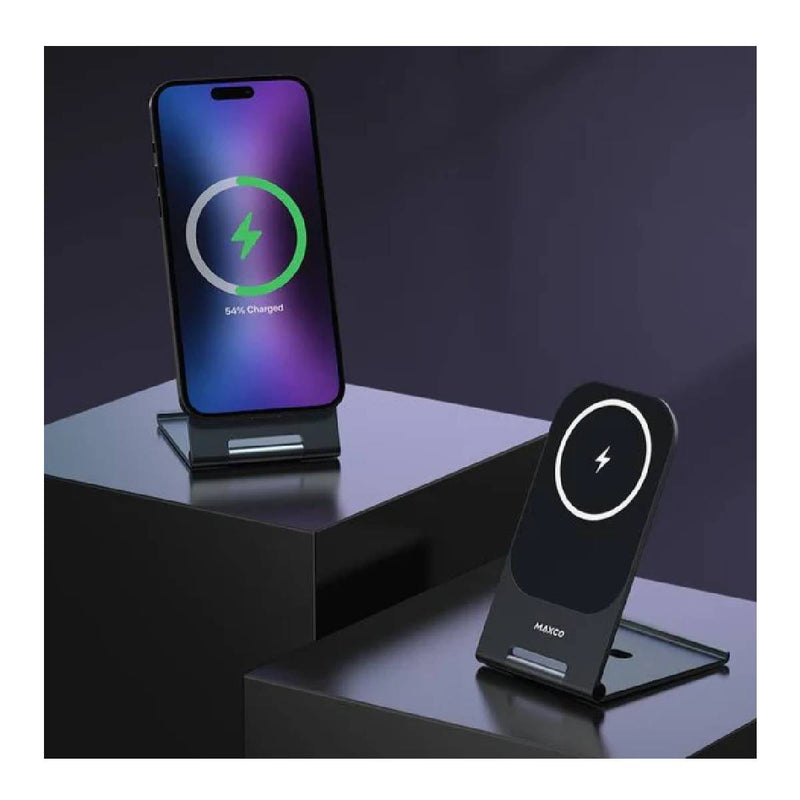 Maxco Wireless Charger Ultra Strong Magnetic 15W  MW03 -Black