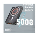  ماكسكو باور بانك Thor Series USB-C لاسلكى مغناطيسى، 5000 مللي امبير 1، MP13 - اسود

