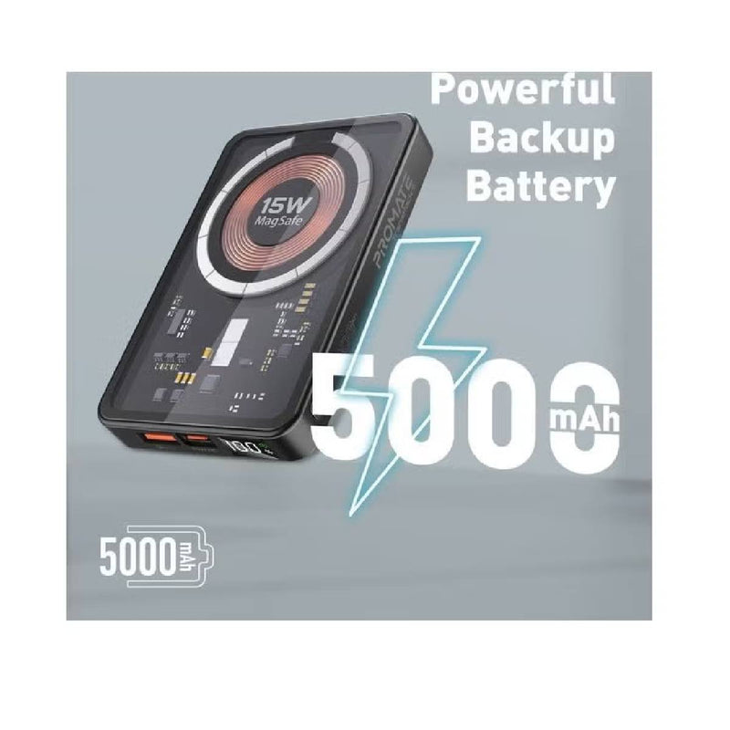 Maxco MP13 Thor Series 5000mAh Magnetic Wireless Charging 15W – Black