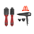 Rush Brush V3 Pro Hair Straightener, 1400W , 3 Speed Settings, 4 Temperature + Rush Brush D2 Pro Gift🎁