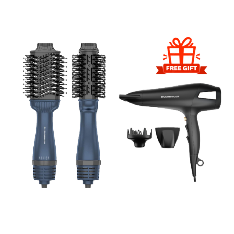 Rush Brush V3 Pro Hair Straightener, 1400W , 3 Speed Settings, 4 Temperature + Rush Brush D2 Pro Gift🎁