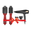 Rush Brush V3 Pro Hair Straightener, 1400W , 3 Speed Settings, 4 Temperature + Rush Brush D2 Pro 2500W Hair Dryer