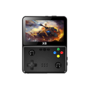 اكس8 وحدة تحكم ألعاب، مشغل ألعاب محمول بشاشة اي بي اس مقاس 4 بوصات وعصا تحكم مزدوجة و10 محاكيات للألعاب