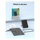 راف باورRP-PB1217 10000مللي أمبير 20W سلكي ولاسلكي باور بانك مغناطيسي مدمج قابل للطي - أسود