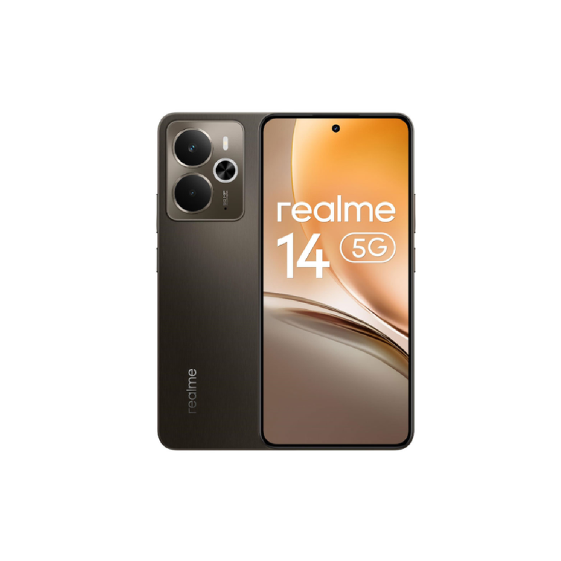 Realme 14 Dual SIM, 256GB Memory, 12GB RAM, 5G - Storm Titanium