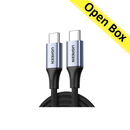 كابل يو جرين US535 USB-C إلى USB-C 240 واط، 2 متر - رمادي فضائي 