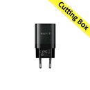 هافيت اتش في تي سي -UC303 شاحن سفر 30 وات جان  - أسود