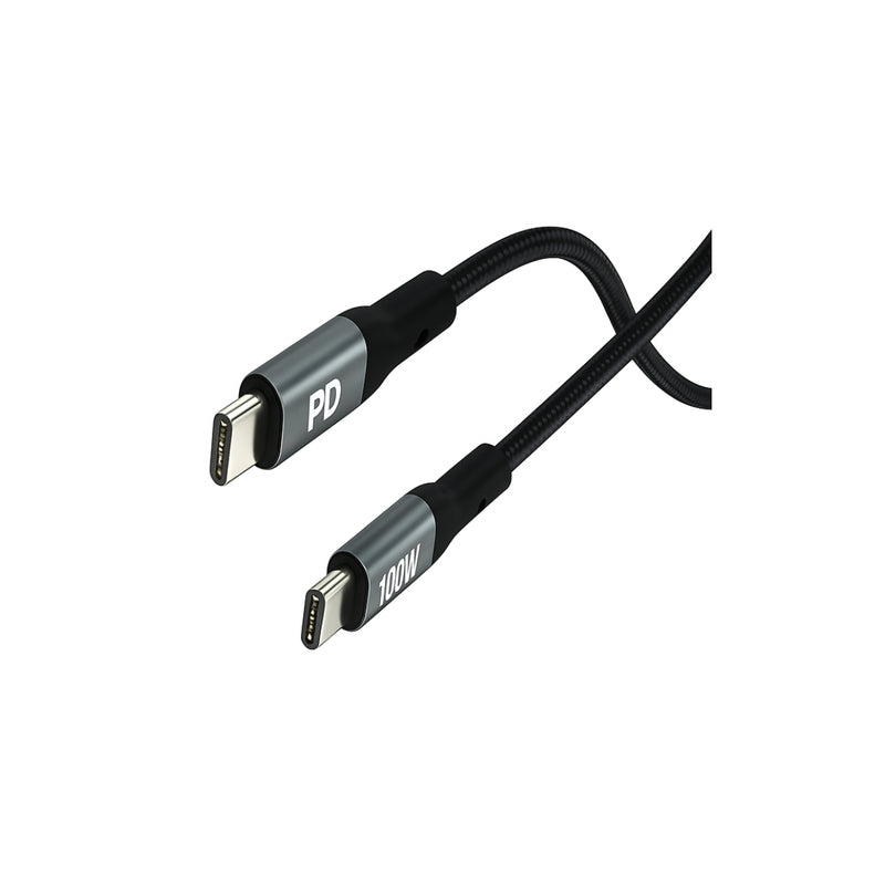 Nine DuoLink 100W Type-C To Type-C Cable - Black