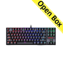 لوحة مفاتيح الألعاب الميكانيكية Redragon Kumara Rainbow Blue Switch K552LGY-R - أسود