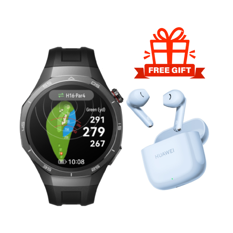 Huawei Watch GT5 Pro 46mm, AMOLED 1.43" Water Resistant 50m 5ATM + Huawei Freebuds SE 2 In-Ear Earphones Gift🎁