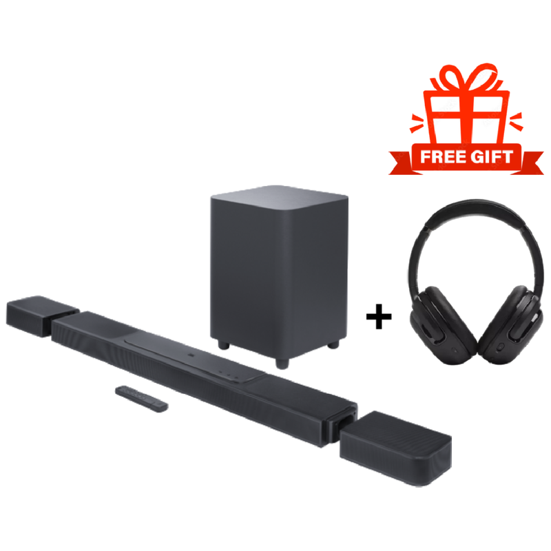 JBL Bar 1300 Soundbar, 11.1.4 Channel Truly Wireless Soundbar - Black + JBL Tour One M2 Wireless Gift🎁