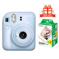 FujiFilm Instax Mini 12 Instant Camera + Fujifilm Instax Mini Film 1-Pack (20 Sheets) Gift 🎁