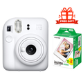 FujiFilm Instax Mini 12 Instant Camera + Fujifilm Instax Mini Film 1-Pack (20 Sheets) Gift 🎁