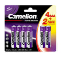 Camelion LR03-BP6 -4+2 UT Ultra Alkaline 1.5v AAA - Purple