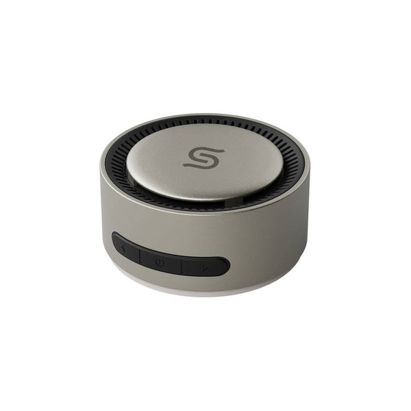 Porodo Soundtec Uniq Magnetic Wireless Charging Bluetooth Speaker, 15W Wireless Charging, Ultra-Compact Design, 8 Hours Playtime  - Titanium