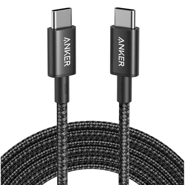 Anker USB-C to USB-C Cable 3.3ft, 60w Braided, A8752H11 - Black