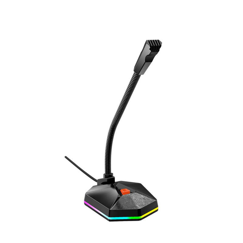 Meetion MC13 RGB Gooseneck Wired Gaming Microphone - Black