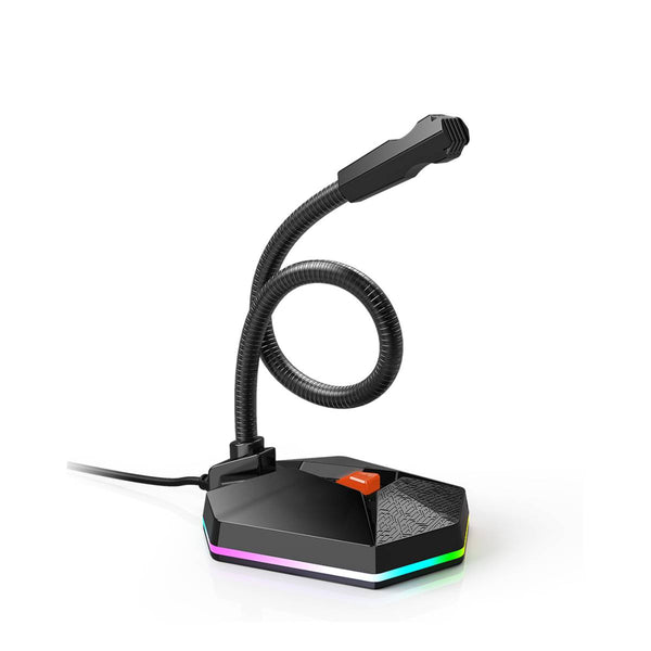 Meetion MC13 RGB Gooseneck Wired Gaming Microphone - Black