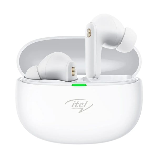 itel Earbuds T11, 10mm Drivers, 4 Mic ENC, BT 5.3, Upto 40 Hours Playback, IPX5 - White