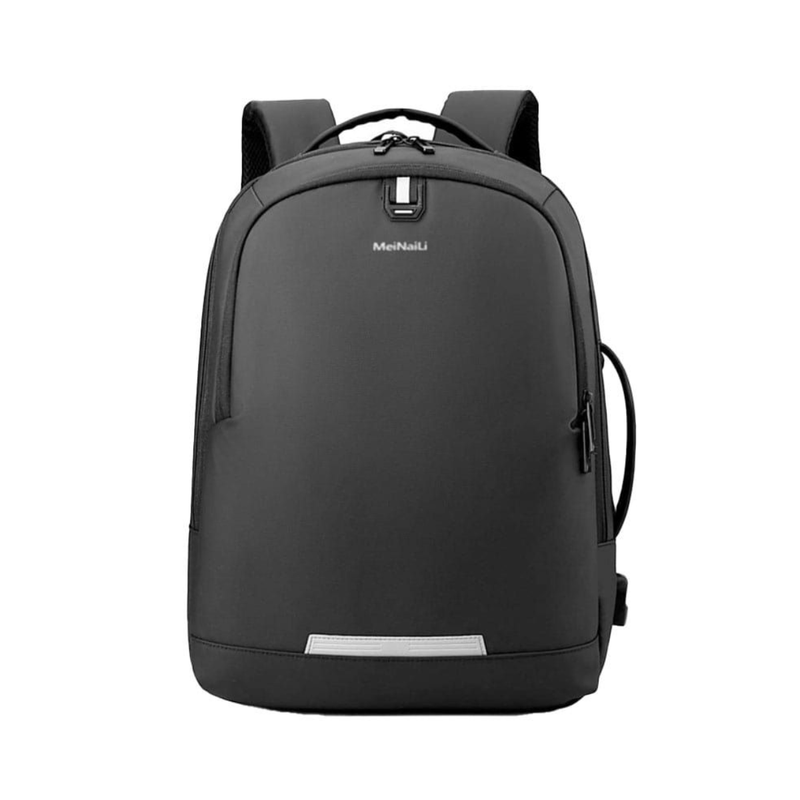 Meinaili 15.6 Inch Business Laptop Backpack AT-9 Waterproof Notebook USB Charging - Black