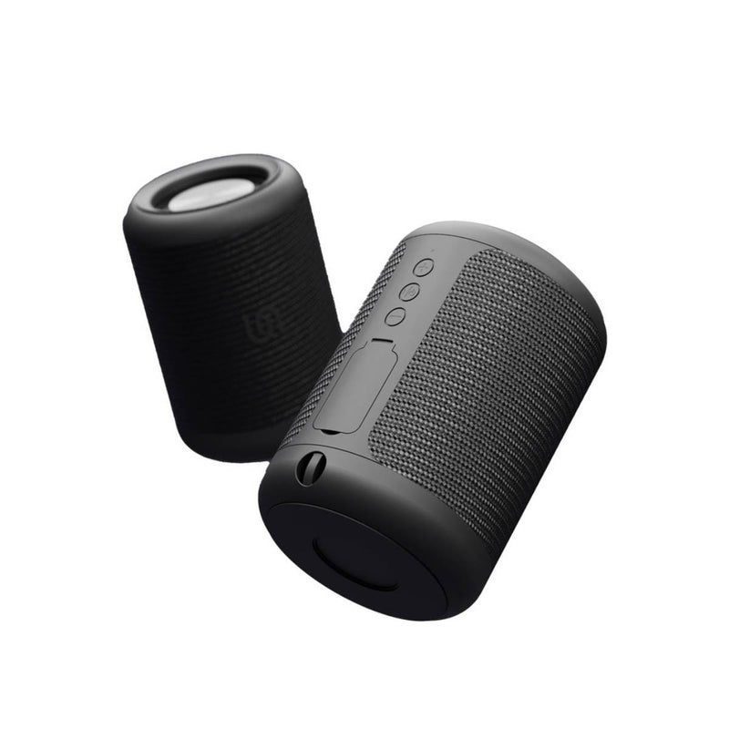 Porodo Soundtec Bluetooth Speaker 8 Hours Playtime Deep Bass Flexible Audio Input IP65 Water-Resistant  - Black