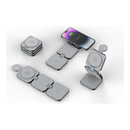 Nine 3-in-1 Foldable Wireless Charger 15W - Gery