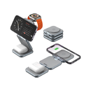 Nine 3-in-1 Foldable Wireless Charger 15W - Gery