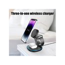 Nine 3-in-1 Magnetic Wireless Charger 15W - Black