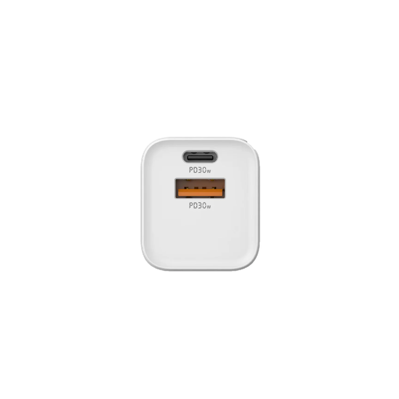 Nine Light Power Fast Charger 30W Gan - White
