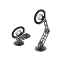 Nine Magnetic Car Phone Holder Foldable 1080 Rotation Angle - Gray