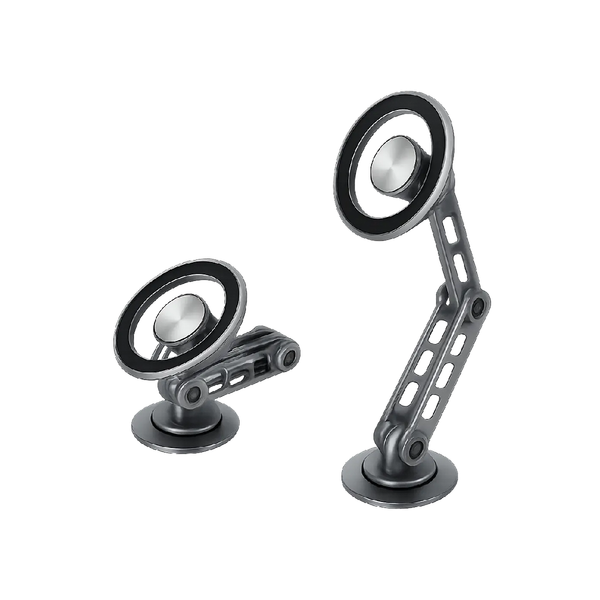 Nine Magnetic Car Phone Holder Foldable 1080 Rotation Angle - Gray