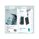 ناين ماجنتك باور بانك 5000 مللي أمبير/ساعة من تايب-سي شحن سريع 20 وات وشحن لاسلكي 15 وات - أسود