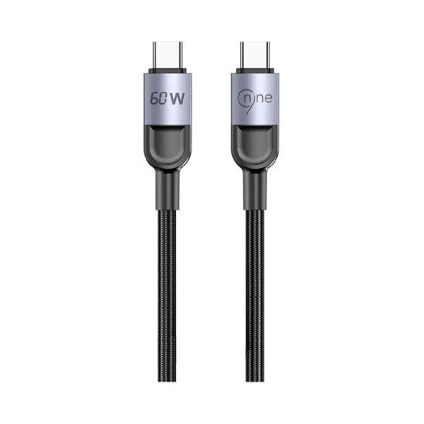 Nine Ultra Starlink Fast Charging Cable 60W Type-C to Type-C 1m - Black