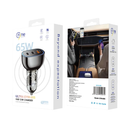 ناين ألترا EYW-005 شاحن سيارة سريع بقوة 65 واط - أسود