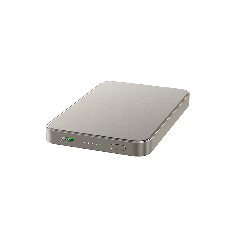 Nine Wireless Magnetic PowerBank 15W Fast Charging, 10000mAh - Gold
