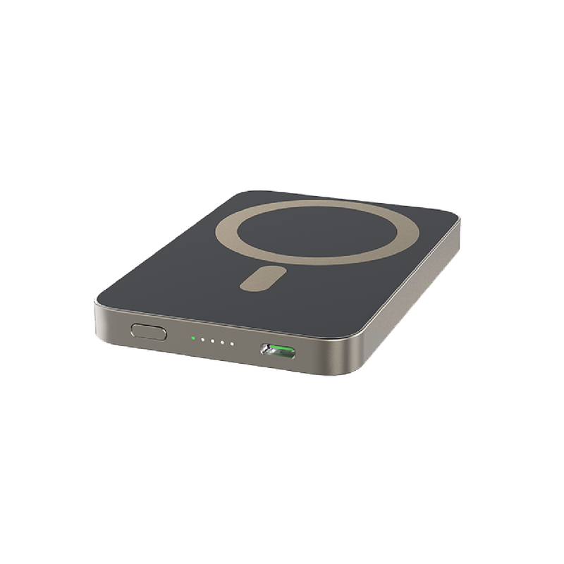 Nine Wireless Magnetic PowerBank 15W Fast Charging, 10000mAh - Gold