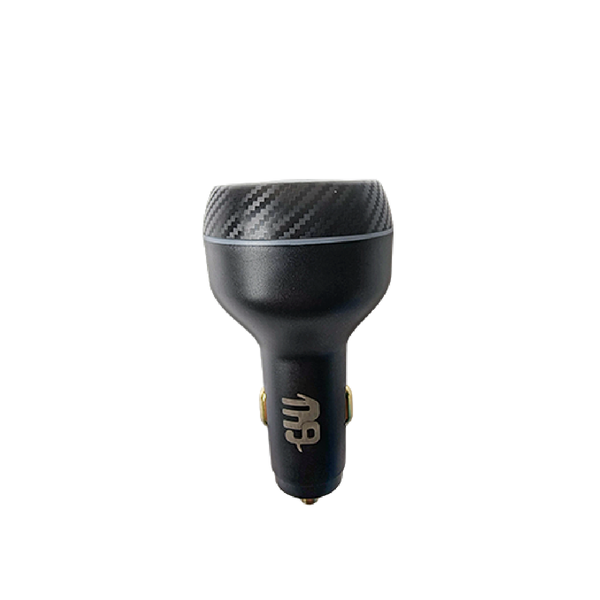 Nine Mega Car Power Fast Car Charger 130W - Black
