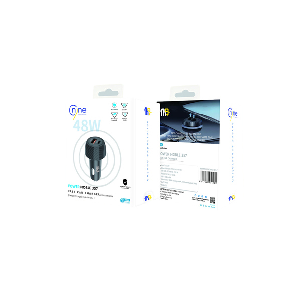 Nine Power Noble Fast Car Charger 48W - Black
