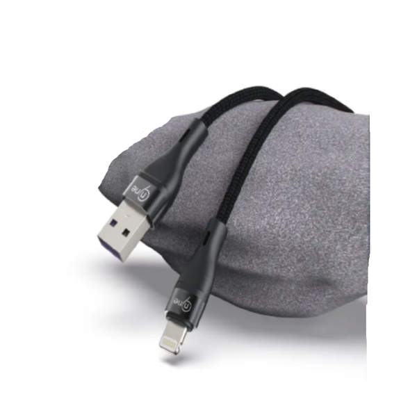 Nine Super Sonic Fast Charging Cable 12W, 1M, USB to Lightning - Black