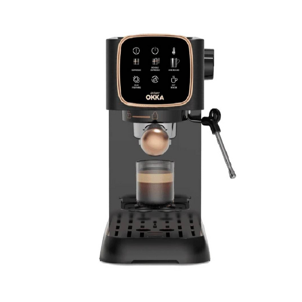 Okka Arzum Espresso Solo OK0034 | 4-in-1 Coffee Machine | Copper Finish | 2-Pin Plug | Barista Espresso Maker