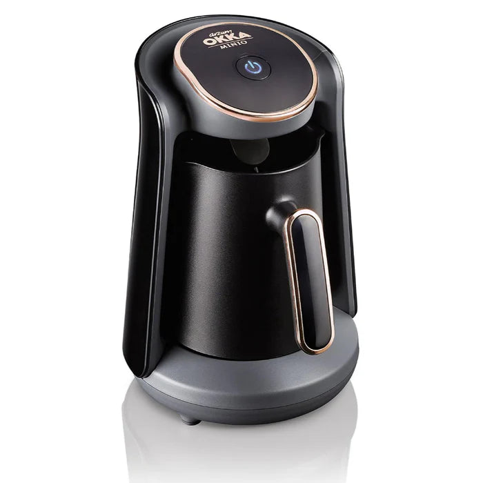 Okka Arzum Minio OK004-N Turkish Coffee Machine | 4-Cup Capacity | Black & Red Design | 480W Power | Anti-Overflow System