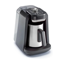 Okka Arzum Rich Spin Pro Plus OK0038-0500 | Chrome Turkish Coffee Machine | Black Design | 2-Pin Plug | Jet Brew Technology

