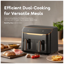 Oraimo NutriFry Duo 8L 2800W AirFryer Dual-Cooking For Versatile Meals - Black