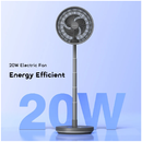 Oraimo Power Turbo 4000mAh Portable Folding Fan - Gray