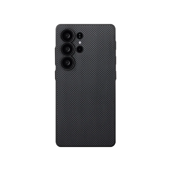 جراب PITAKA Pin Button لهاتف Galaxy S25 Ultra سادة - PBS2501U - أسود/رمادي