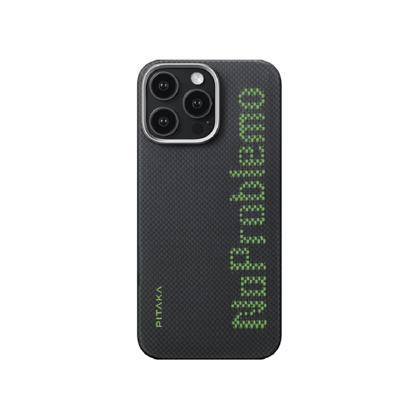 PITAKA Tactile Woven Case iPhone 16 Pro Max - No Problemo - Black