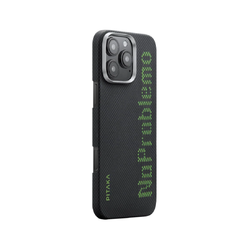 PITAKA Tactile Woven Case iPhone 16 Pro Max - No Problemo - Black