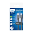 فيليبس DLC7030C/00 كابل شحن مضفر USB-C إلى USB-C بقوة 240 واط بطول 1 متر - أسود