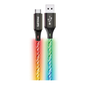 Philips Party Light RGB USB-A To USB-C Charger Cable 1m - Black